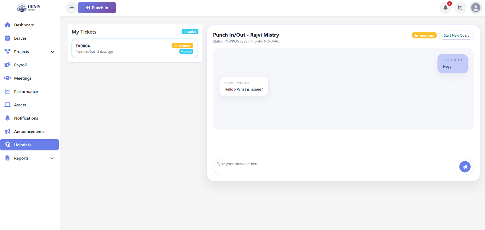 Helpdesk Chat